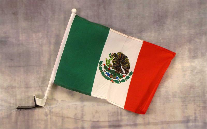 NEOPlex Mexico Car Window Flag